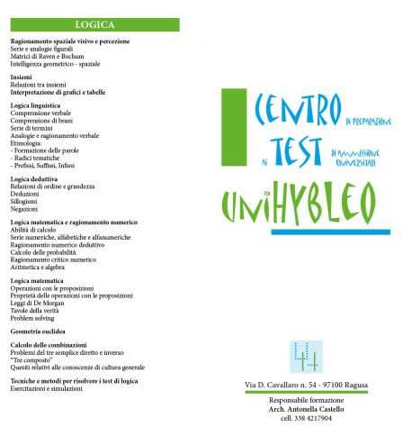UNIHYBLEO -Preparazione ai testtolc- Corsi ONLINE per studenti del V anno