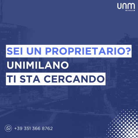 UNIMILANO CERCA TE Cerchiamo appartamenti su Milano  1.000 