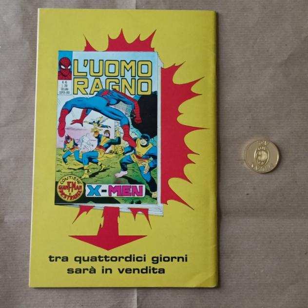 Uomo Ragno n. 44 - Il segno del destino con Medal Calcio - 1 Comic - Prima edizione - 1971