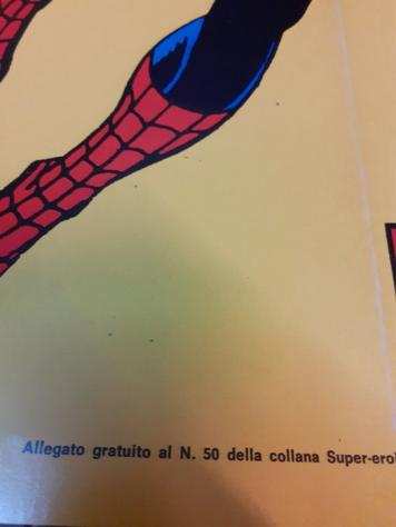 Uomo Ragno - Poster allegato al n 50 uomo ragno editoriale Corno - 1 Poster vintage - 1974