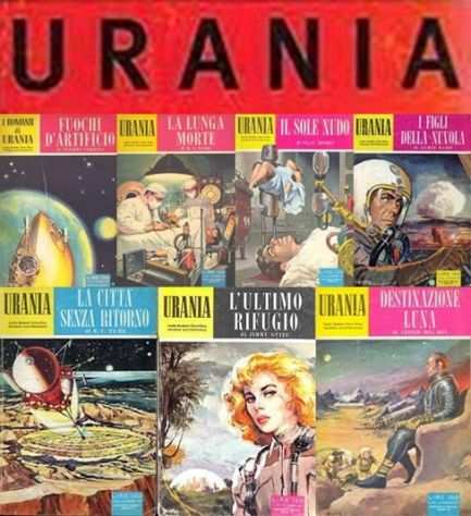 URANIA 1957, 7 romanzi di fantascienza.