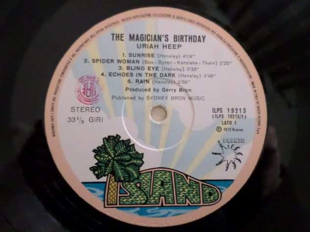 URIAH HEEP - The Magicians Birthday - LP  33 giri 1972 1deg St. Italy Gatefold