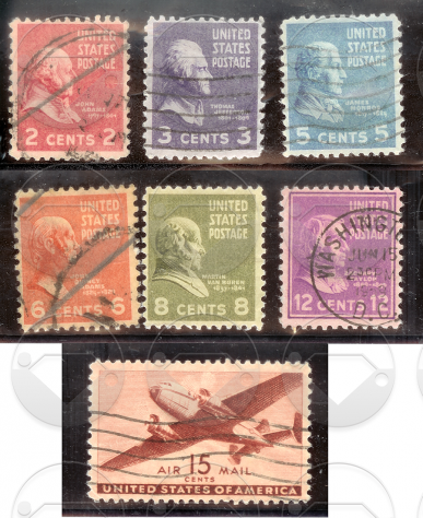 U.S.A. 1917-1959 Francobolli usati