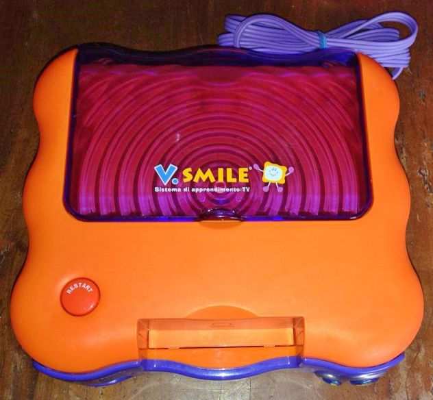 v-tech apprendo v-smile console tv  controller disney giochi preziosi bambini