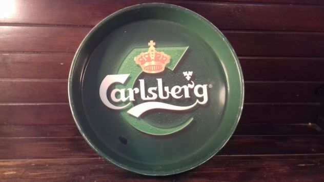 V514 riuso vassoio latta Carlsberg