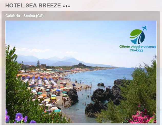 Vacanze Estate 2022 a Scalea in Calabria con codice sconto amico DLTViaggi