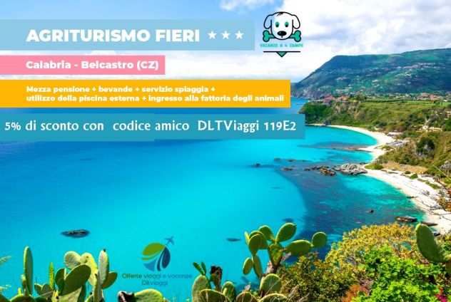 Vacanze Estate 2023 in Calabria a Belcastro (CZ) con codice sconto DLTViaggi