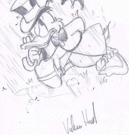 Valerio Held - 1 Original preliminary drawing - Topolino, Uncle Scrooge