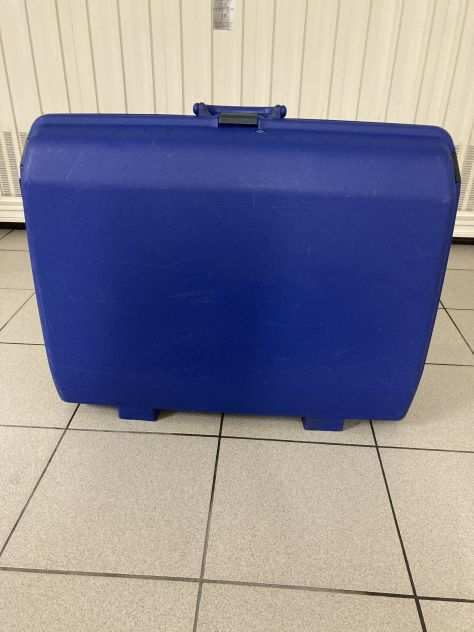 Valigia rigida Samsonite originale colore blu con ruote