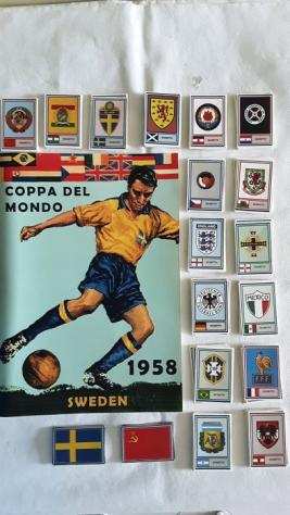 Variant Panini - World Cup 1958 Svezia - 1 Empty album  complete loose sticker set