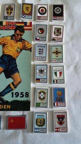 Variant Panini - World Cup 1958 Svezia - 1 Empty album  complete loose sticker set