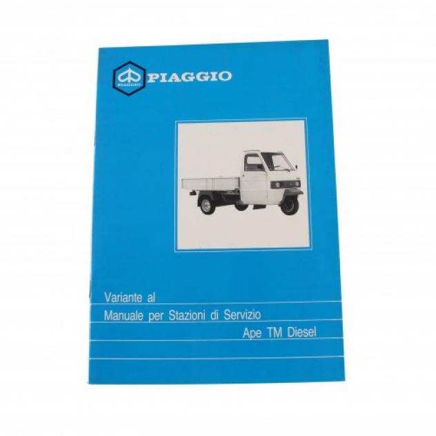 Variante manuale stazione servizio Piaggio Ape TM Diesel