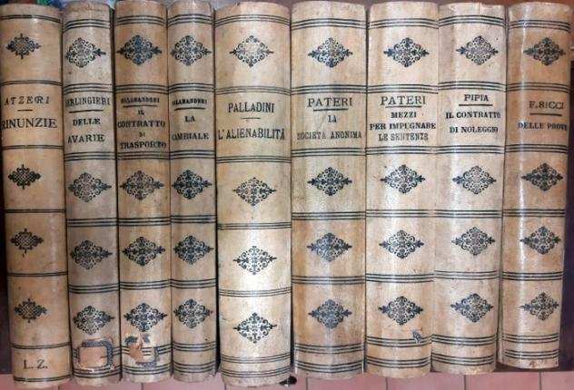 Various Authors - Miscellanea giuridica - Raccolta di nove opere - 1888-1910