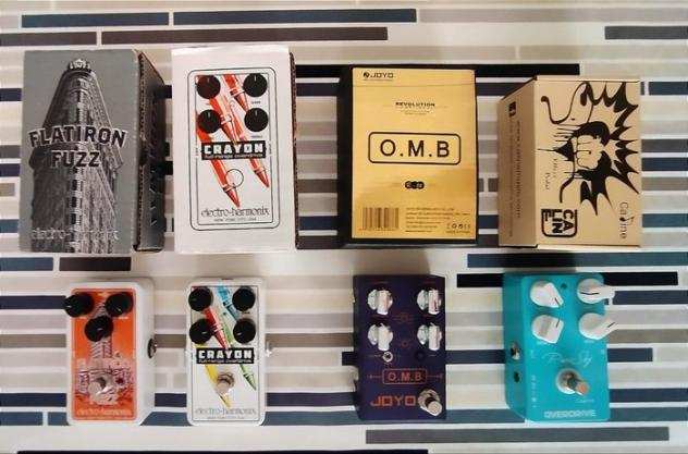 Various brands - Flatiron fuzz  crayon overdrive  Pure Sky Overdrive  One Man Band looper and drum - Modelli vari - Effect pedal