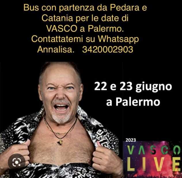 Vasco a Palermo il 2223 giugno