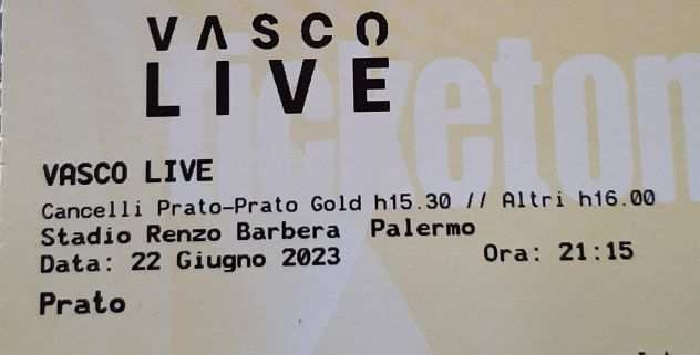 Vasco LIVE Palermo 22 Giugno