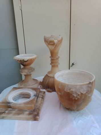 vaso di alabastro scomponibile