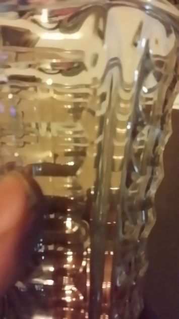 vaso vetro fiori vintage depoca