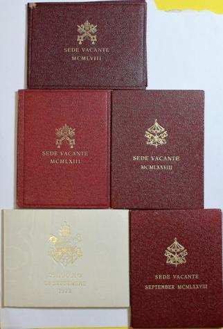 Vaticano. 500 Lire Sede Vacante (1958 al 1978)  1000 lire Papa Giovanni Paolo I