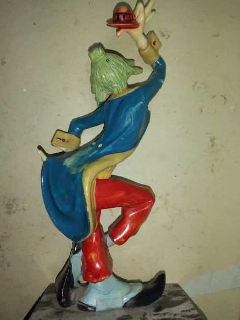 vecchio clown in gomma vintage fabbricazione italiana fontanini n. 945