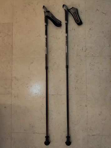 Vendo 2 Bastoncini da nordic walking Fizan ALU 5083 F45 LITE WHITE professional,