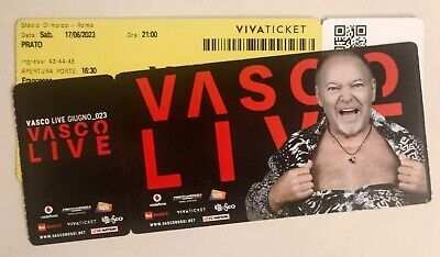 Vendo 2 biglietti per concerto Vasco del 17giugno a Roma