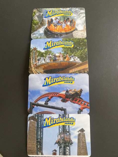 Vendo 4 biglietti per Mirabilandia parks a 25euro ciascuno