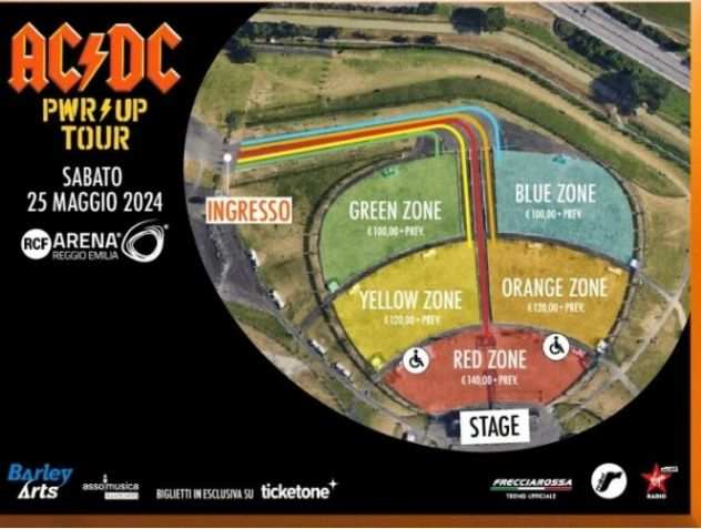 VENDO BIGLIETTI ACDC 25 MAGGIO 2024 REGGIO EMILIA