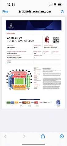 vendo Biglietti milan Tottenham