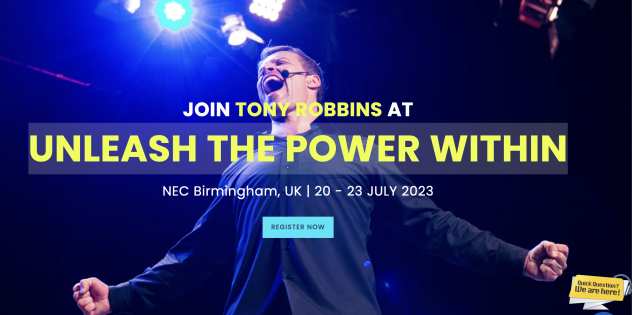 Vendo Biglietto GOLD UPW con Tony Robbins a Birmingham, 20 - 23 Luglio 23
