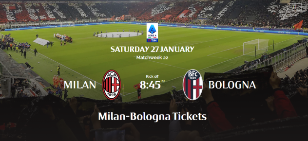 vendo biglietto MILAN - BOLOGNA --gt secondo rosso centrale