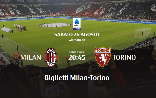 Vendo biglietto Milan - Torino secondo rosso centrale SETTORE 228