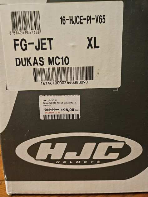 vendo casco HJC FG-JET XL DUKAS MC10