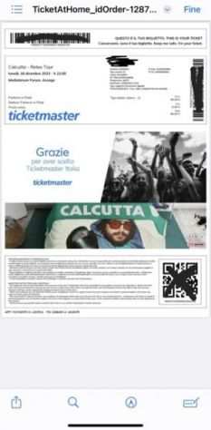 Vendo due biglietti concerto Calcutta Milano