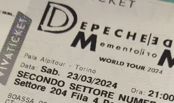 Vendo due biglietti concerto Depeche Mode a Torino