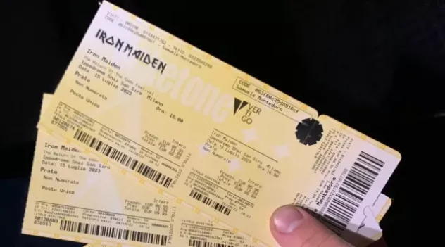 Vendo due biglietti prato concerto iron maiden a Milano