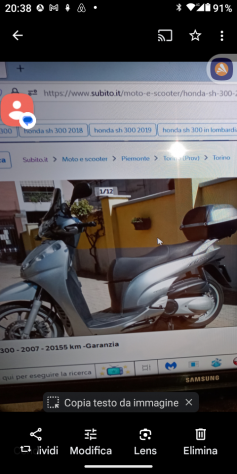 vendo honda sh 300cc permuta