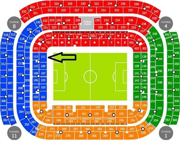 Vendo il mio biglietto Inter-Benfica Primo Blu