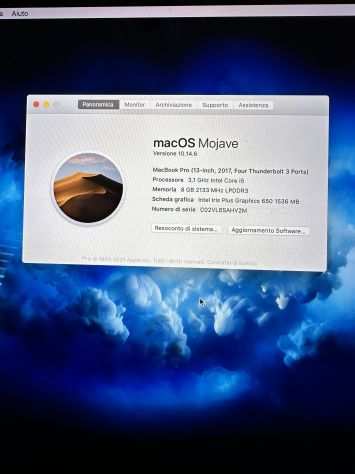 Vendo MacBook Pro 13 pollici, 2017