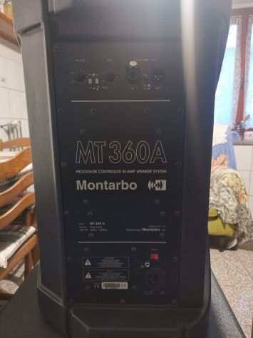 VENDO n.2 SUBWOOFER MONTARBO 115 SA 500W amp e n.2 CASSE MONTARBO MT 360 A 350W