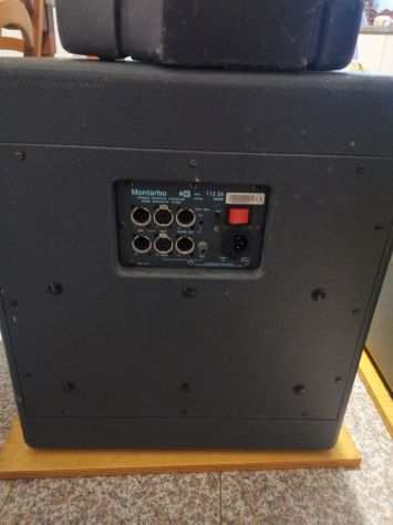 VENDO n.2 SUBWOOFER MONTARBO 115 SA 500W amp e n.2 CASSE MONTARBO MT 360 A 350W