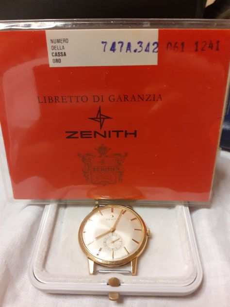 vendo orologio Zenit cassa in oro anni 50