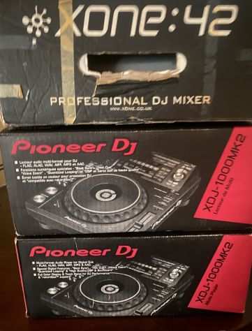 Vendo Pioneer Xdj 1000 mk2  mixer xone 42