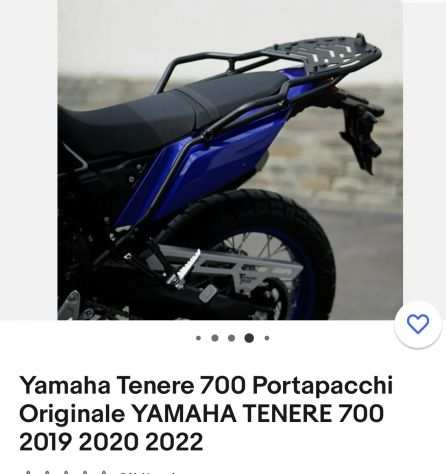Vendo portapacchi YAMAHA TENERErsquo 700