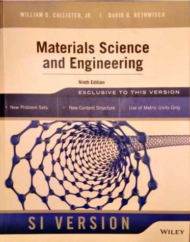 Vendo quotMaterial science and engineeringquot. Come NUOVO