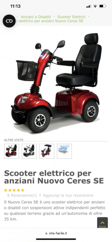 Vendo scooter per disabili