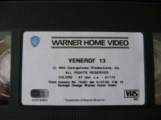 Venerdigrave 13 1980 VHS Gli Scudi VM 18