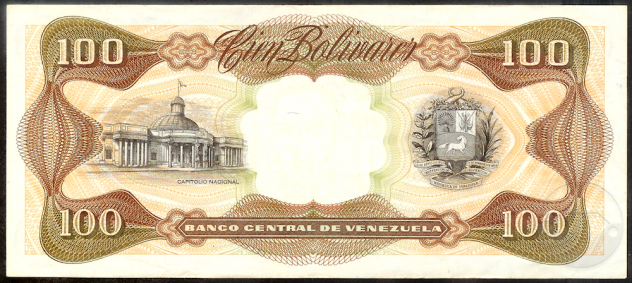 VENEZUELA 1990 banconota 100 Bolivares UNC