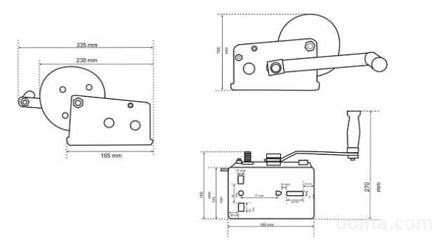 VERRICELLO MANUALE DWK 35 V - 1588 kg - TRECCIA