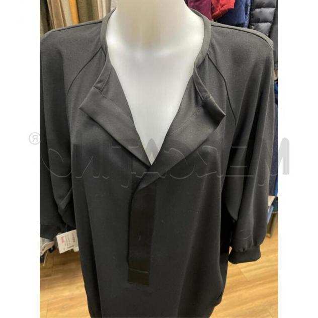 Vestito donna intrend nero fascia elastica bordi Taglia 44